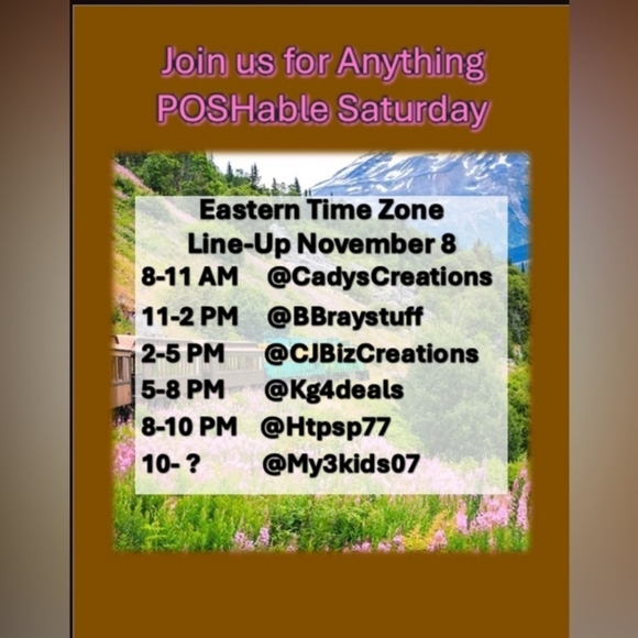 Anything POSHable!  Train Share Show - Saturday Start in the AM EST to Evenings - Picture 1 of 11